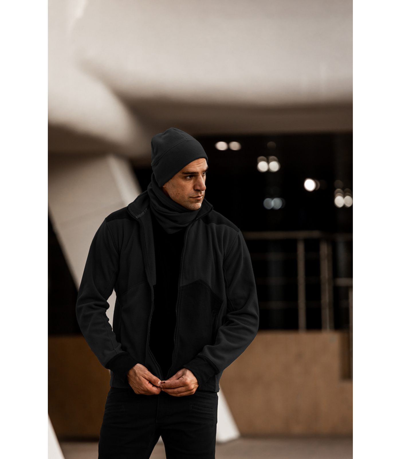 RADO - WINTER SPRING FLEECE JACKET BLACK 